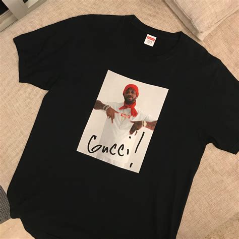 gucci supreme men|supreme gucci mane tee black.